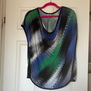 Worthington Blue and Green Women's Blouse